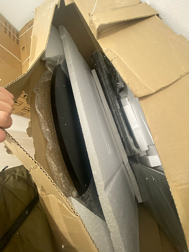 Стол Барел 100 орех кантри / черный фото покупателя 6