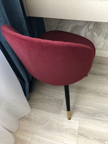 Стул на металлокаркасе Gabi 1 light purple / black / gold фото покупателя 269