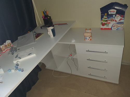 Компьютерный стол КСТ-109П правый дуб сонома / белый фото покупателя 118