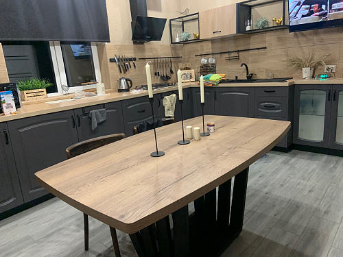 Стол на тумбе Эудес черный фото покупателя 27