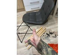 Деревянный стул Kvadro серый фото покупателя 8