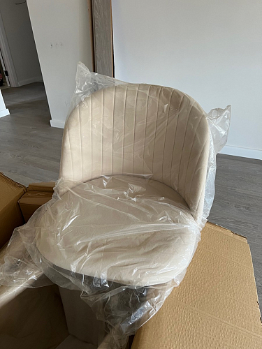 Стул на металлокаркасе Gabi latte / gold / black фото покупателя 343