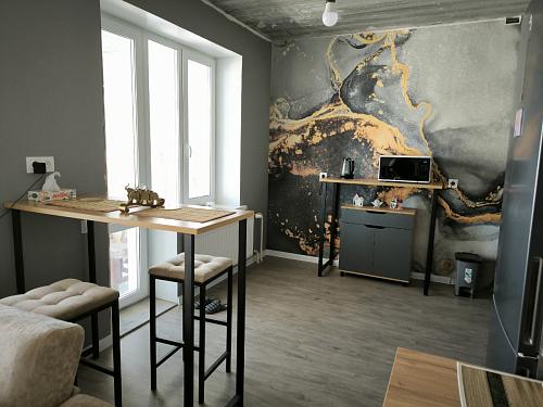 Барная стойка Дилан Лофт 120х40х90 бетон светлый фото покупателя 82