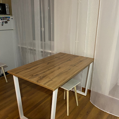 Деревянный стол Лота Лофт 120x75 дуб крафт табачный / черный матовый фото покупателя 50