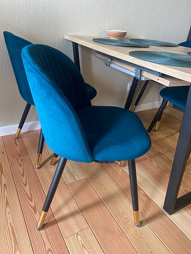 Стул на металлокаркасе Gabi gray / black фото покупателя 357