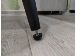 Стул на металлокаркасе Gabi 1 бежевый / черный с серебряными наконечниками фото покупателя 72