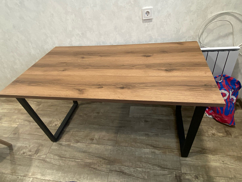 Стол раскладной Лота Лофт 120 25 мм юта / черный матовый фото покупателя 143