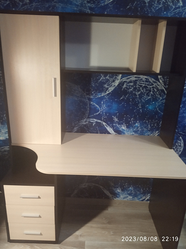 Письменный стол КСТ-16 левый венге / беленый дуб фото покупателя 110