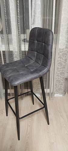 Барный стул Chio black / dark grey фото покупателя 6
