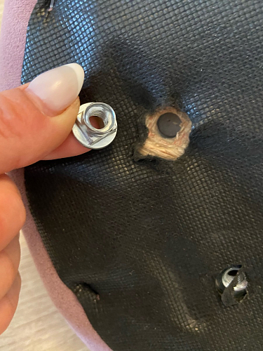 Стул на металлокаркасе Gabi 1 light purple / black / gold фото покупателя 332