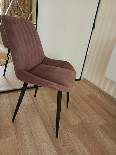 Стул на металлокаркасе Седа К кирпичный / черный фото покупателя 130