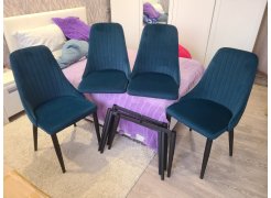 Стул на металлокаркасе Kora green / black фото покупателя 355