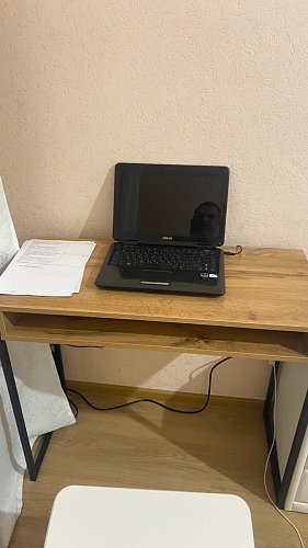 Письменный стол Лео Лофт черный матовый / дуб делано темный фото покупателя 19