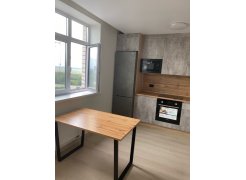 Деревянный стол Лота Лофт 120(160)х75 черный матовый / бетон светлый фото покупателя 818