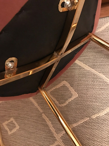 Стул на металлокаркасе Dabl wine red фото покупателя 181