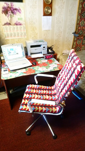 Компьютерное кресло Reus черная сетка / хром фото покупателя 12