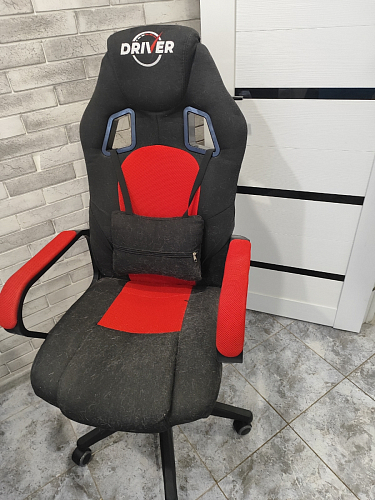 Компьютерное кресло Driver/Драйвер кожзам черный / серый фото покупателя 86