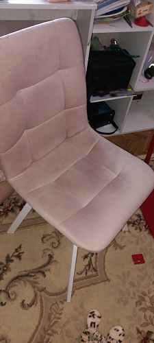 Стул на металлокаркасе Чилли зеленый / черный фото покупателя 882