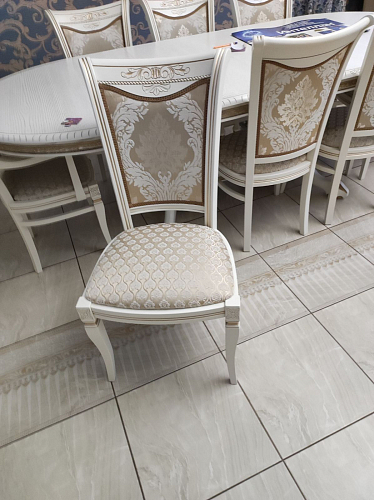 Деревянный стул Mariano линур блекл комби / слоновая кость фото покупателя 1