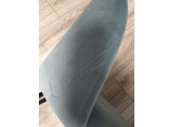 Стул на металлокаркасе Gabi 1 бежевый / черный с серебряными наконечниками фото покупателя 765