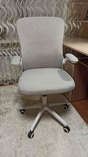 Компьютерное кресло Konfi light gray / blue / white фото покупателя 70