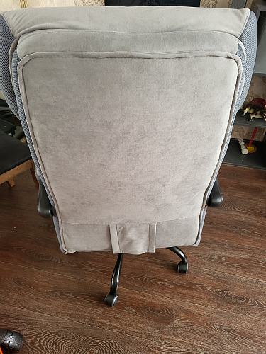 Компьютерное кресло Chief Metalbl/Чиф Металбл черный стеганный фото покупателя 4