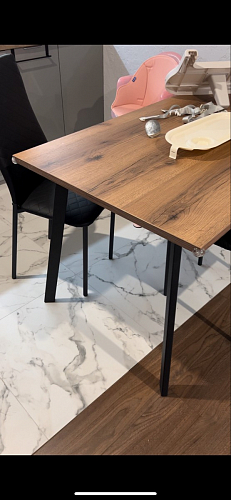 Стол Тринити Лофт 120 32 мм дуб галифакс табако / черный матовый фото покупателя 99