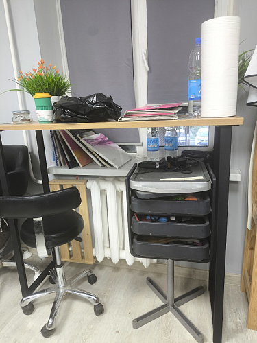 Барная стойка Дилан Лофт 120х40х90 бетон светлый фото покупателя 172