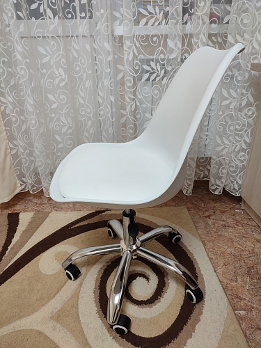 Компьютерное кресло Kolin с подушкой clear / white фото покупателя 20