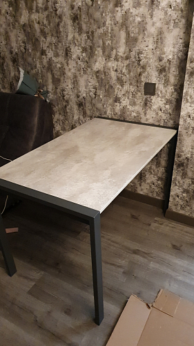 Стол Центавр дуб галифакс / черный матовый фото покупателя 23