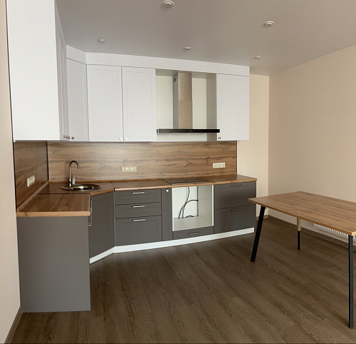 Стол Тринити Лофт 120 32 мм дуб галифакс табако / черный матовый фото покупателя 270