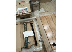 Стол Тринити Лофт 120 32 мм бетон / черный матовый фото покупателя 54