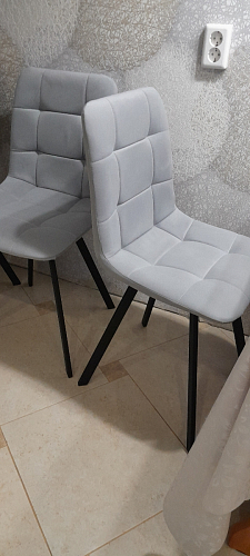 Комплект стульев Чилли 4 шт темно-серый / черный фото покупателя 467