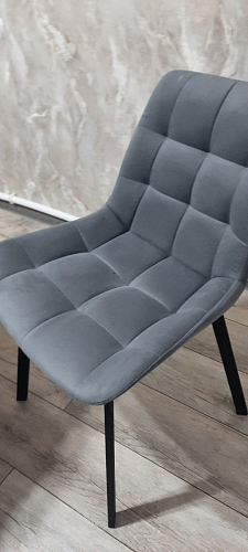 Стул на металлокаркасе Челси К бирюзовый / черный фото покупателя 243