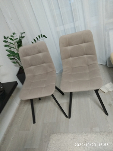 Стул на металлокаркасе Чилли бежевый / белый каркас фото покупателя 920