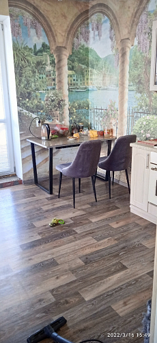 Деревянный стол Лота Лофт 120x75 дуб крафт табачный / черный матовый фото покупателя 851