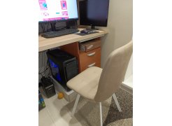 Стул на металлокаркасе Чилли горчичный / белый фото покупателя 183