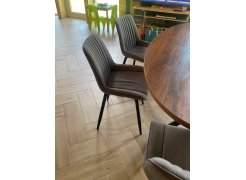 Стул на металлокаркасе Седа К крутящийся светло-серый  / белый фото покупателя 98