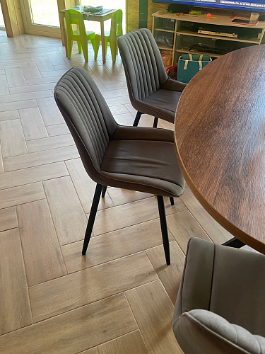 Комплект стульев Вейв 4 шт светло-серый / черный фото покупателя 98