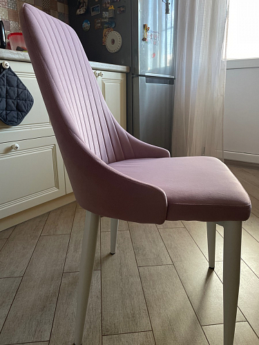 Стул на металлокаркасе Kora dark gray / black фото покупателя 6