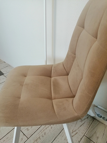 Стул на металлокаркасе Чилли синий / белый фото покупателя 840