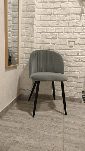 Стул на металлокаркасе Gabi gray / black фото покупателя 771