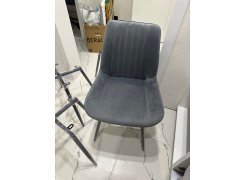 Стул на металлокаркасе Вейв светло-серый (hl 63) / 10К черный каркас фото покупателя 136