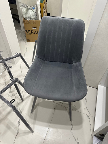 Стул на металлокаркасе Седа К латте / черный фото покупателя 136