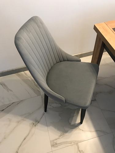 Стул на металлокаркасе Kora dark gray / black фото покупателя 132