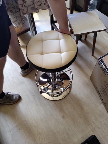 Барный стул 5008-LM Bruno синий / хром фото покупателя 2