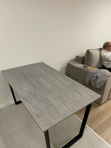 Деревянный стол Лота Лофт 120х75 белый матовый / дуб крафт золотой фото покупателя 172