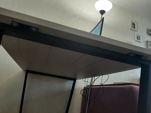 Стол Лота Лофт 140 25 мм черный матовый / бетон фото покупателя 634