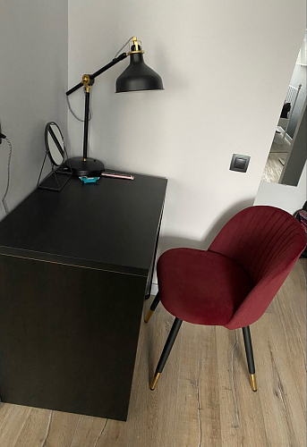 Стул на металлокаркасе Gabi 1 темно-серый / черный фото покупателя 41