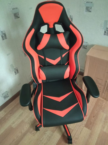 Компьютерное кресло Racer черное / оранжевое фото покупателя 105